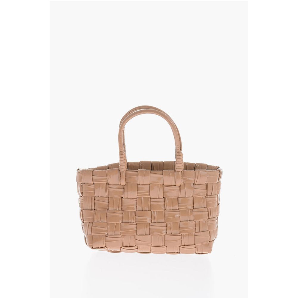 Dsquared² Glossy Handbag with Braided Design