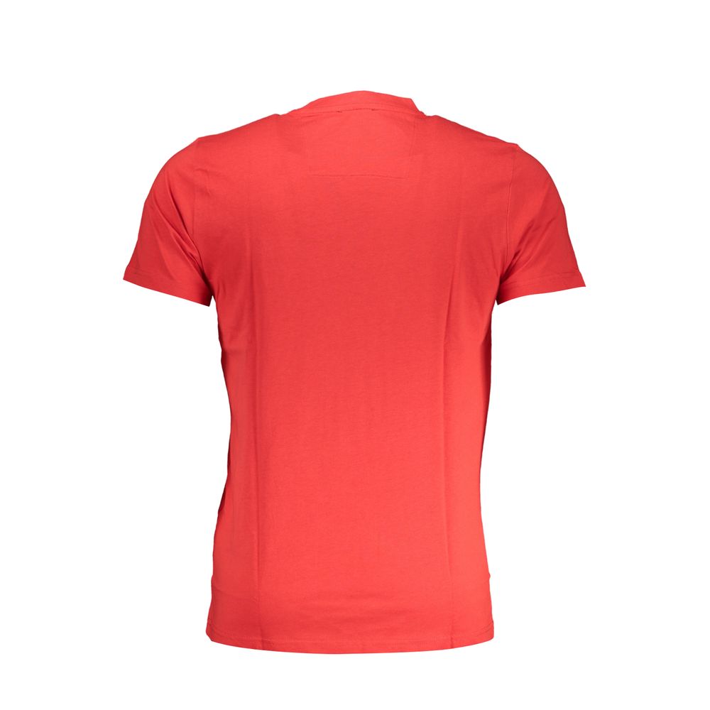 Cavalli Class Red Cotton Men T-Shirt - ClickThatClicks 