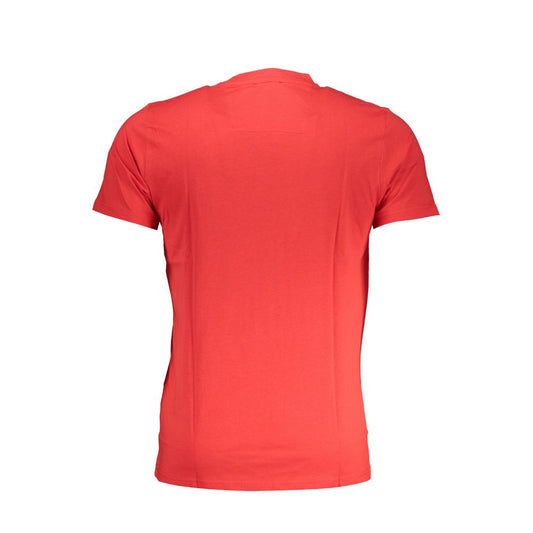Cavalli Class Red Cotton Men T-Shirt - ClickThatClicks 