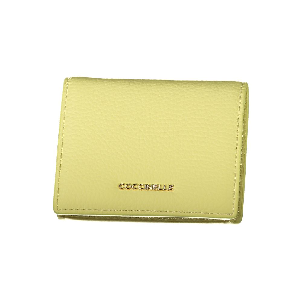 Coccinelle Giallo Leather Women Wallet - ClickThatClicks 