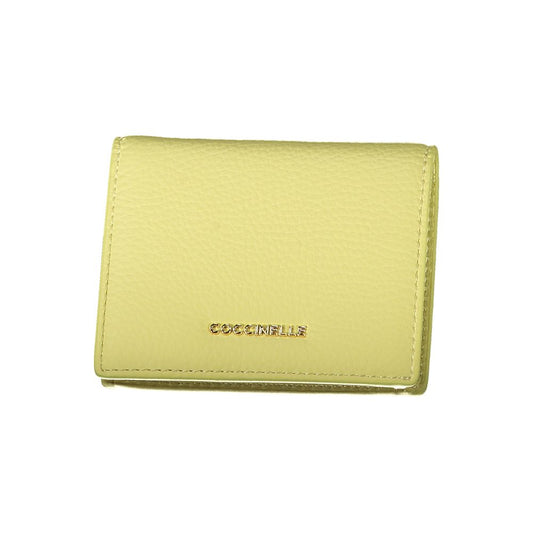 Coccinelle Giallo Leather Women Wallet - ClickThatClicks 
