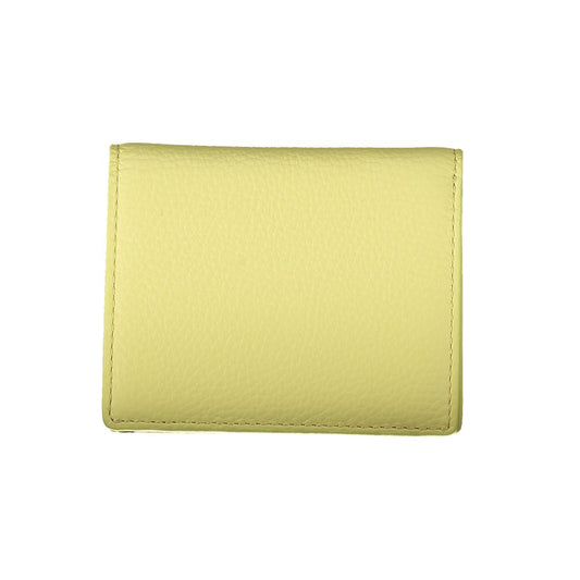 Coccinelle Giallo Leather Women Wallet - ClickThatClicks 