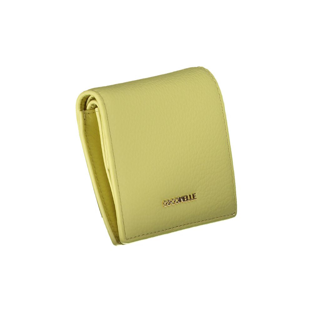Coccinelle Giallo Leather Women Wallet - ClickThatClicks 