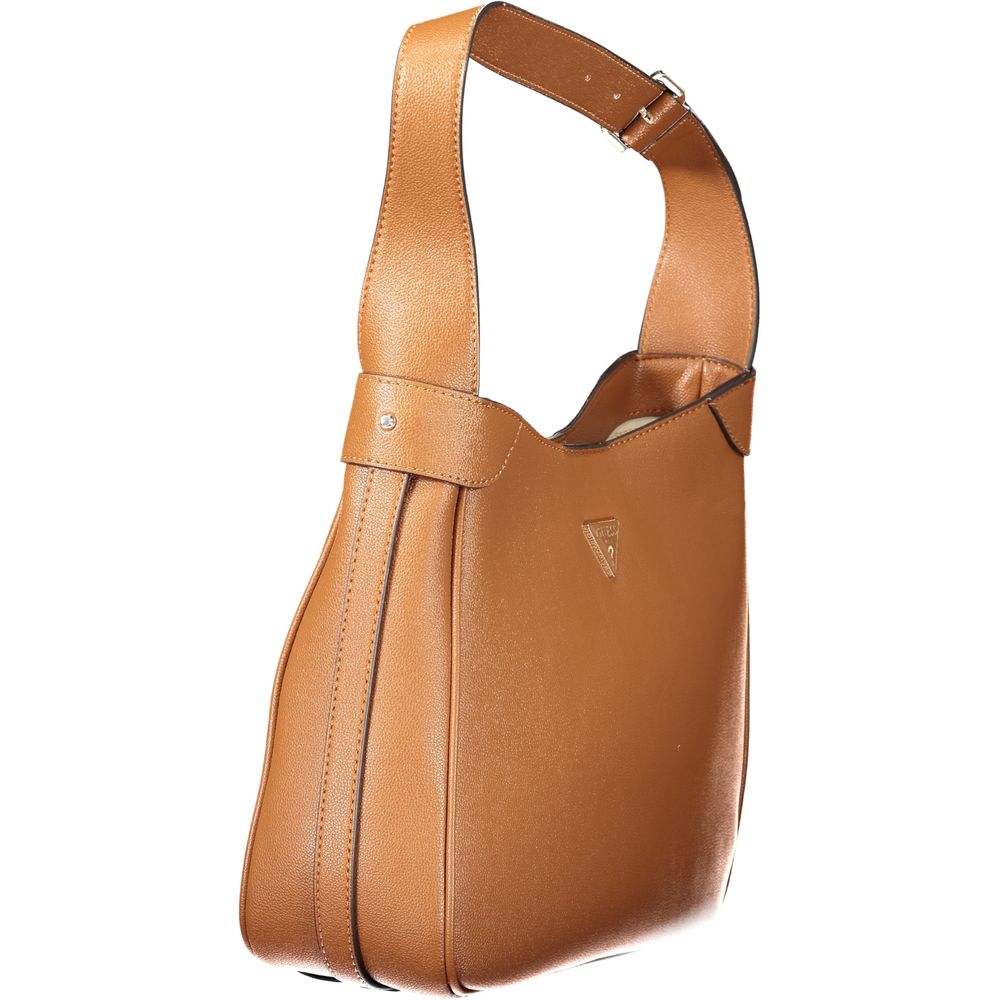 Guess Jeans Marrone Poliuretano Women Handbag - ClickThatClicks 