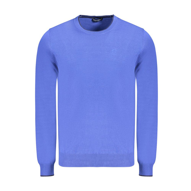North Sails Blue Cotton Men Sweater