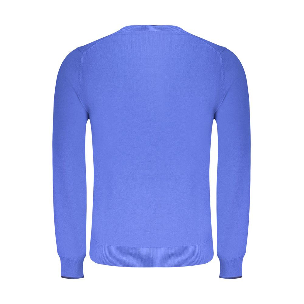 North Sails Blue Cotton Men's Sweater - ClickThatClicks 