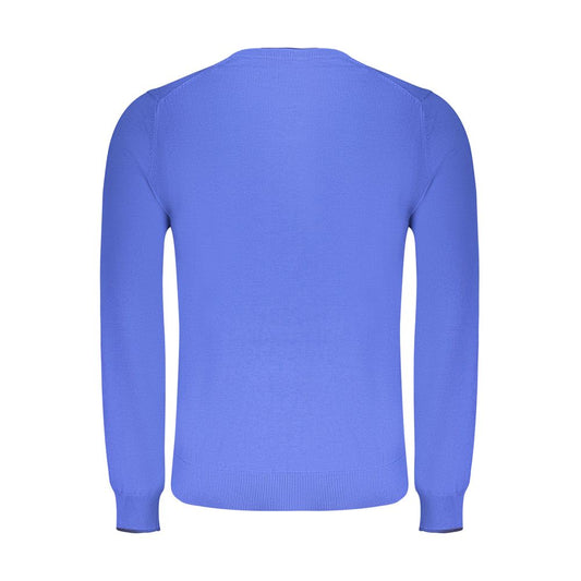North Sails Blue Cotton Men's Sweater - ClickThatClicks 