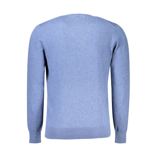 North Sails Blu Cotton Men Sweater - ClickThatClicks 
