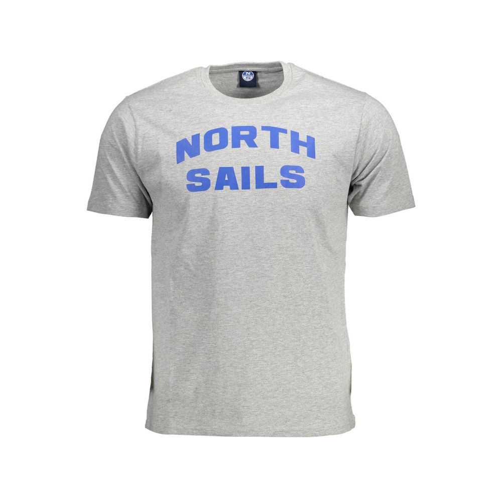 North Sails Grigio Cotton Men T-Shirt - ClickThatClicks 