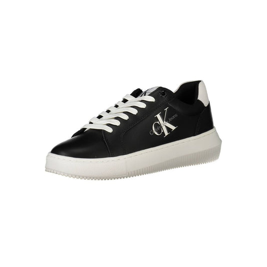 Calvin Klein Black Leather Women Sneaker - ClickThatClicks 