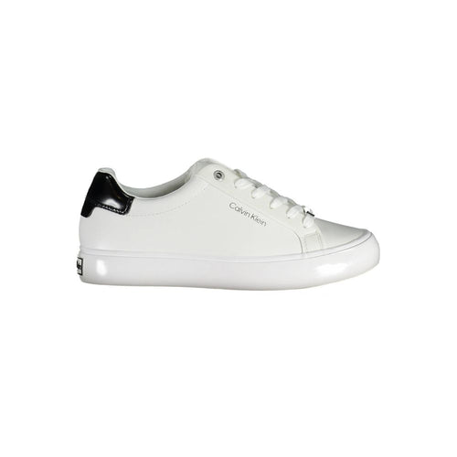 Calvin Klein Bianco Pelle Women Sneaker - ClickThatClicks 