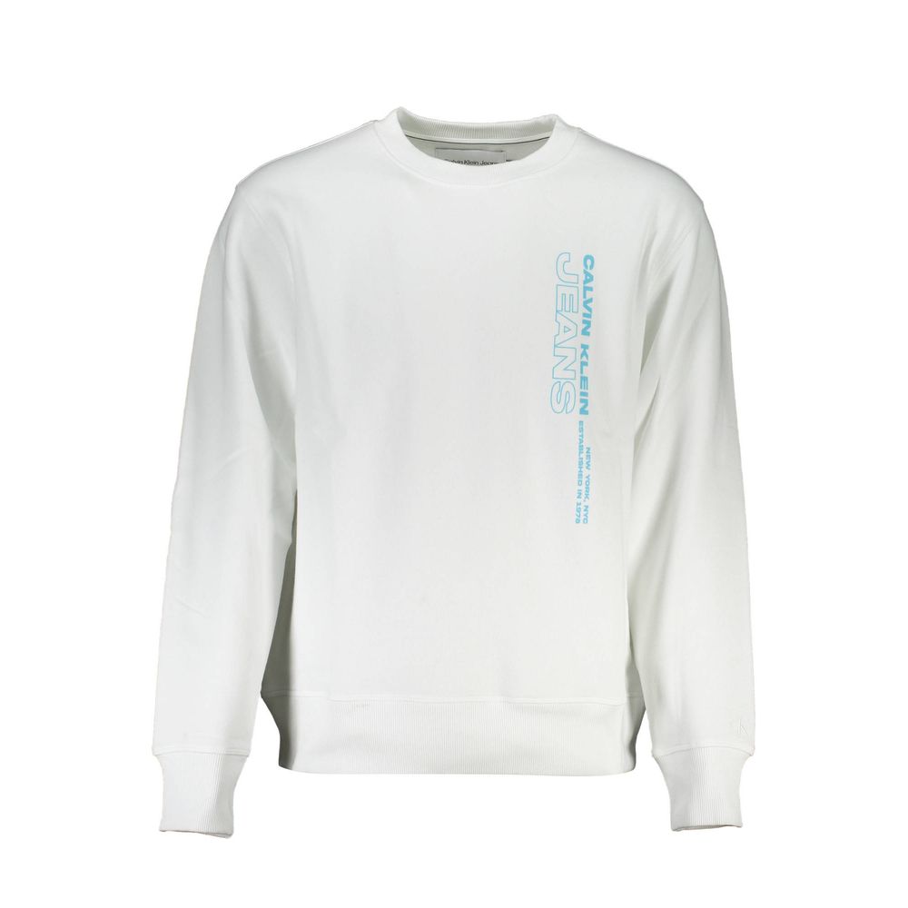 Calvin Klein White Cotton Men's Sweatshirt - ClickThatClicks 