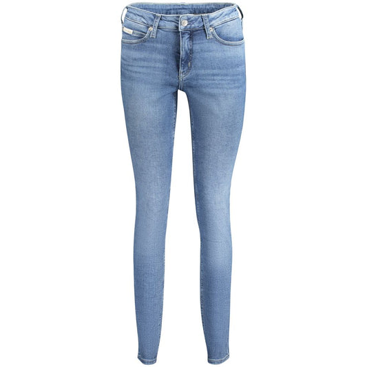 Calvin Klein Blu Cotton Women Jeans - ClickThatClicks 