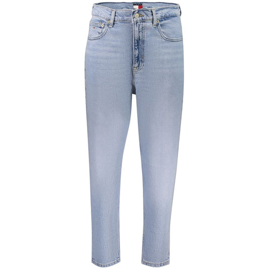 Tommy Hilfiger Azzurro Cotton Women's High-Waisted Jean - ClickThatClicks 