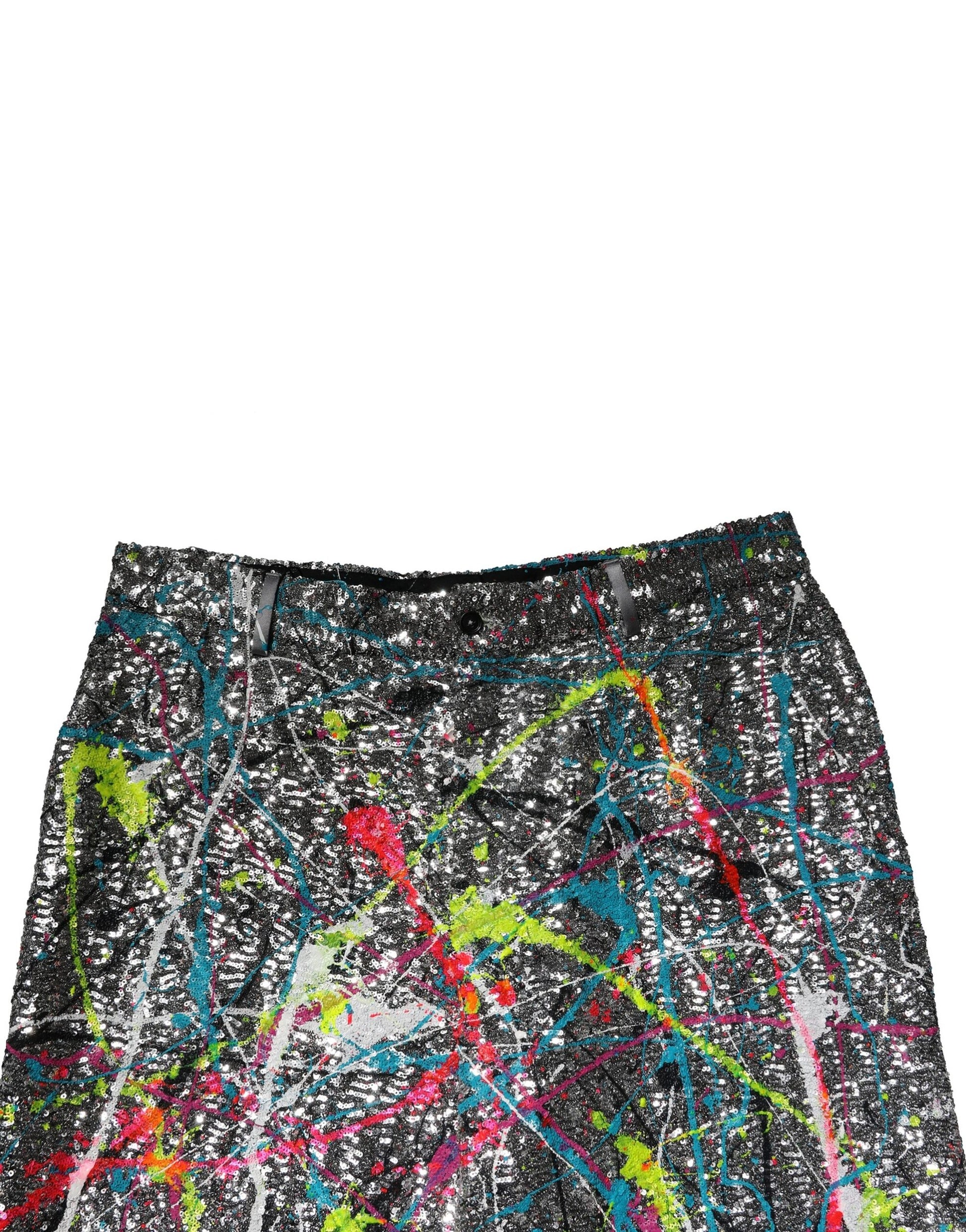 Dolce & Gabbana Multicolor Sequined Embellished Pants - ClickThatClicks 