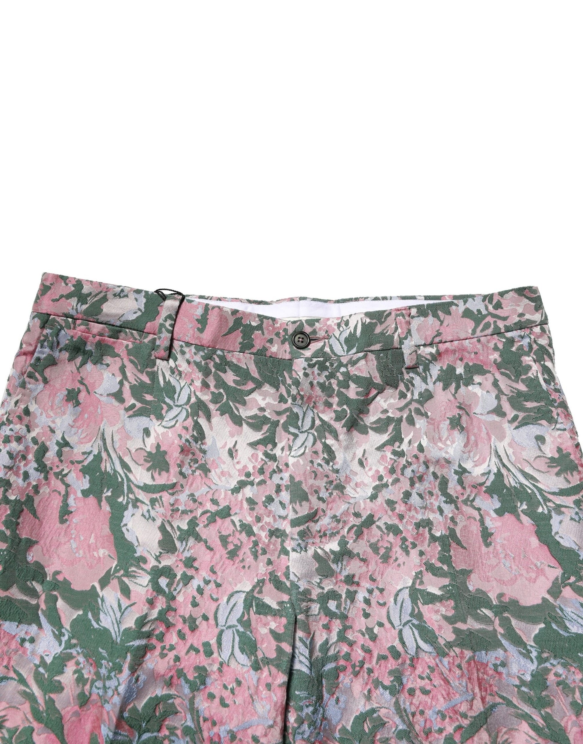 Dolce & Gabbana Multicolor Floral Jacquard Pants - ClickThatClicks 