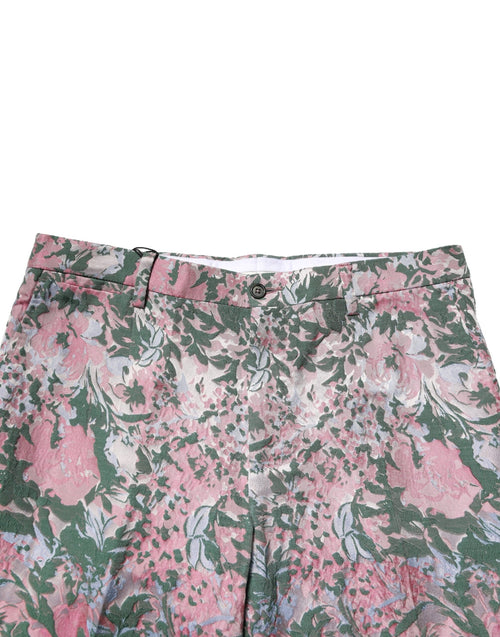 Dolce & Gabbana Multicolor Floral Jacquard Pants - ClickThatClicks 
