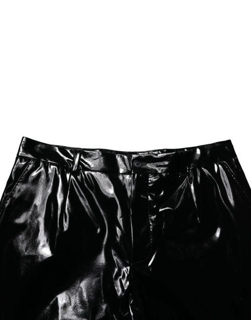 Dolce & Gabbana Black Nylon Straight Men Pants - ClickThatClicks 