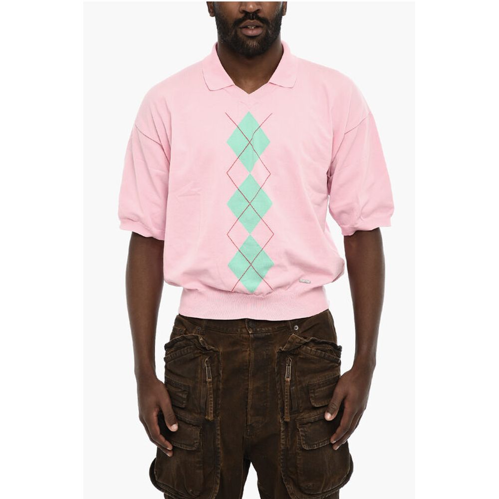Dsquared² Short Sleeve Sweater with Polo Neck
