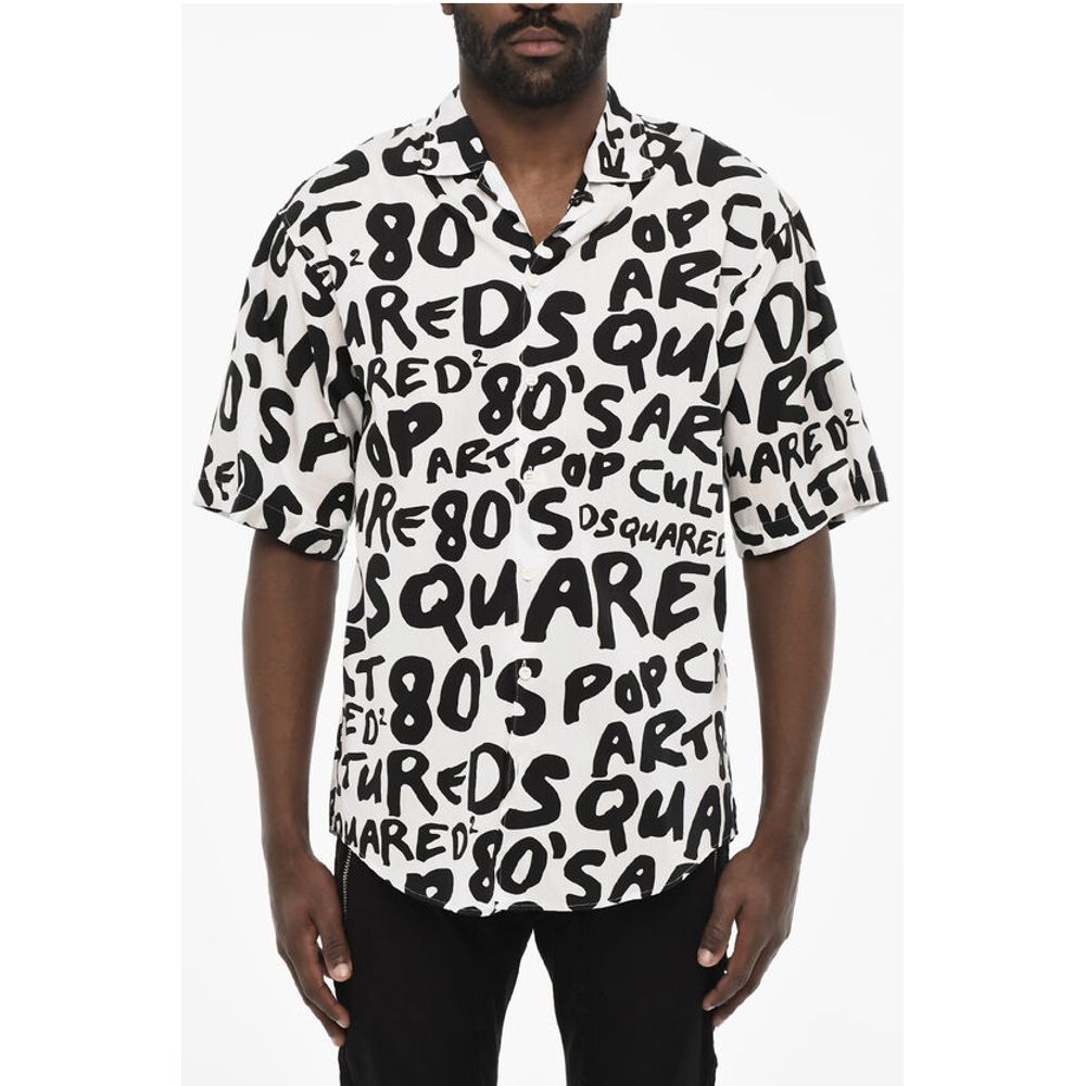 Dsquared² All-Over Monogram Two-Tone Shirt