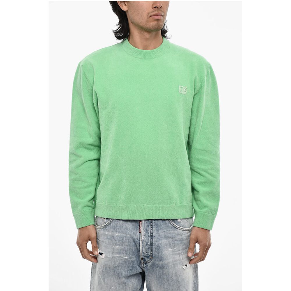 Dsquared² Terry Cotton Crew-neck Sweater with Monogram