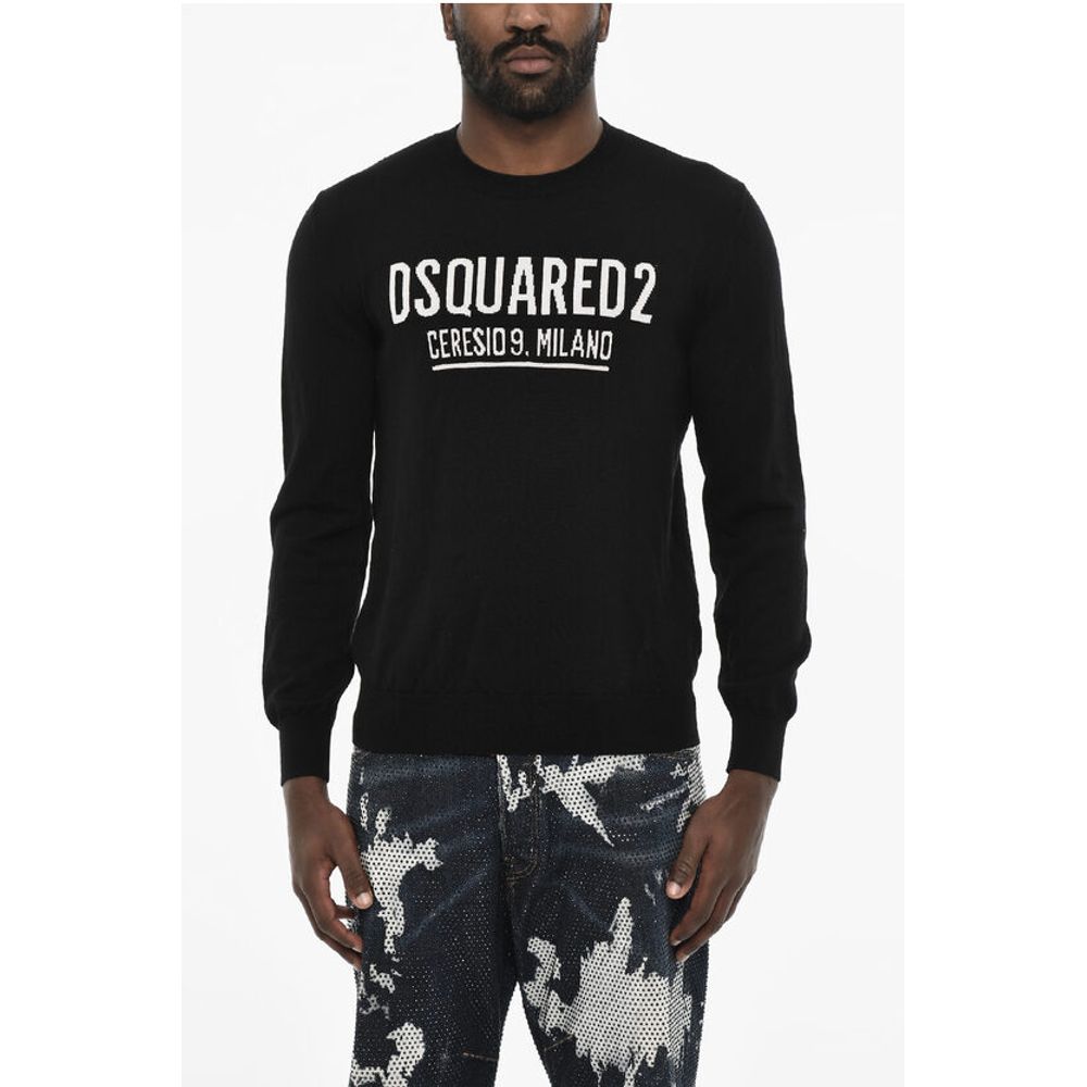 Dsquared² Virgin Wool Lightweight Crew-neck Sweater