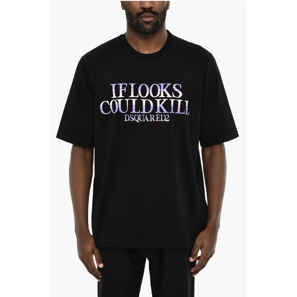 Dsquared² Cotton Crew-neck T-shirt with Print