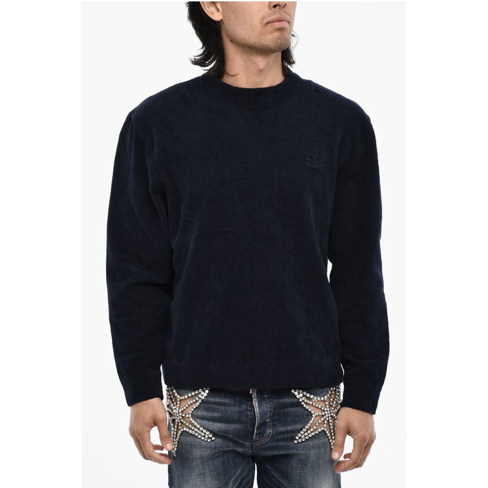 Dsquared² Terry Cotton Crew-neck Sweater with Monogram
