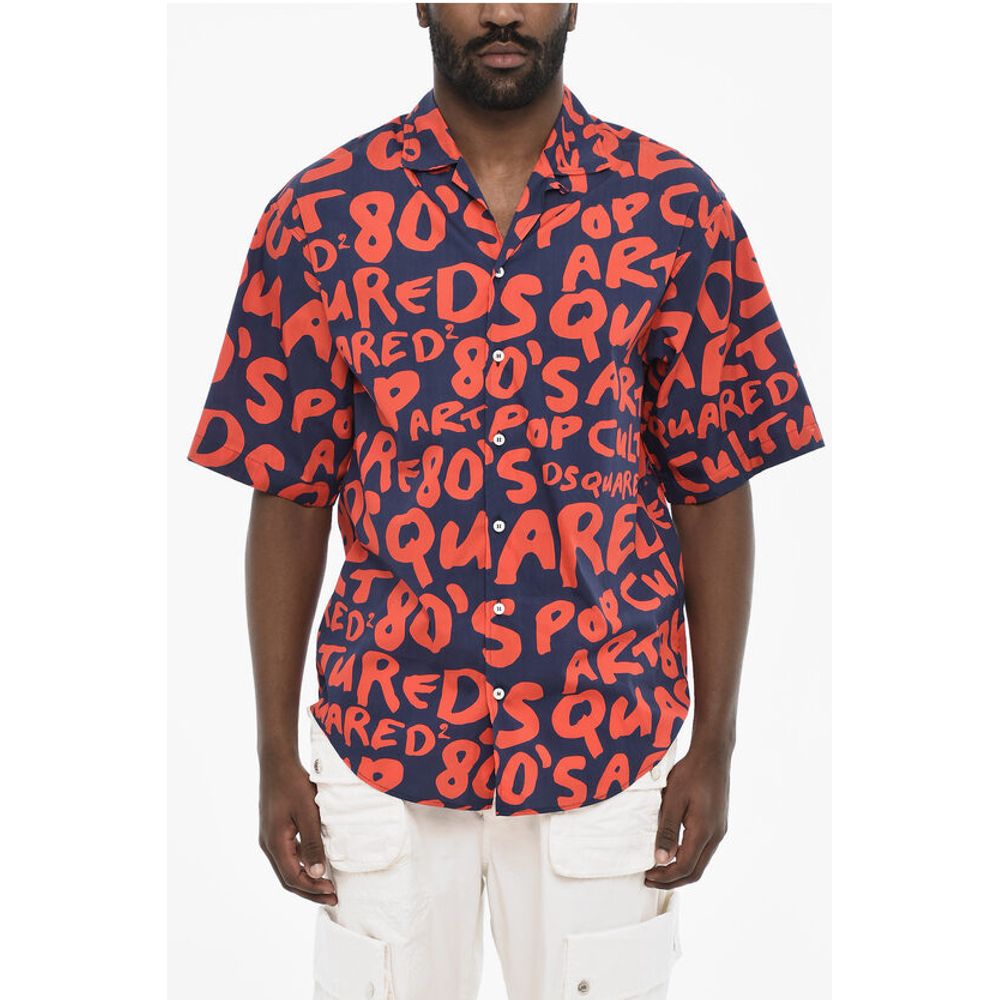 Dsquared² All-Over Monogram Two-Tone Shirt