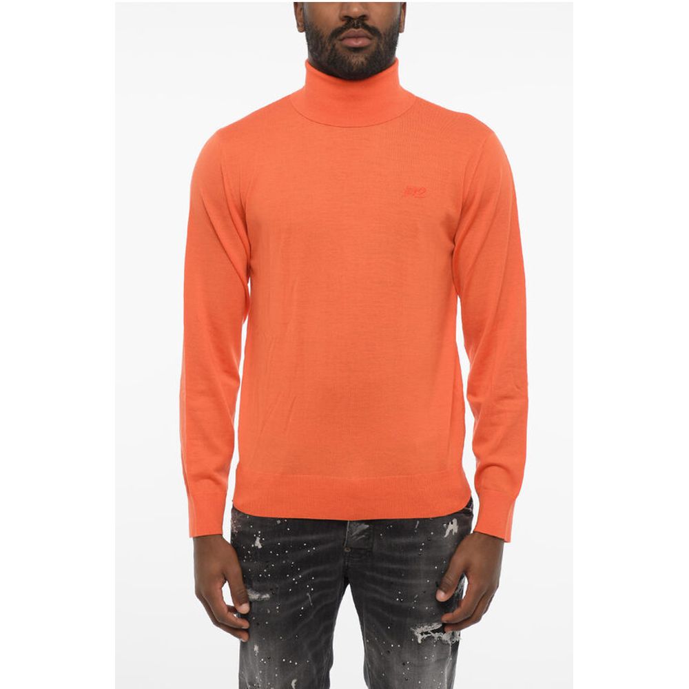 Dsquared² Turleneck Sweater with Ton On Ton Monogram