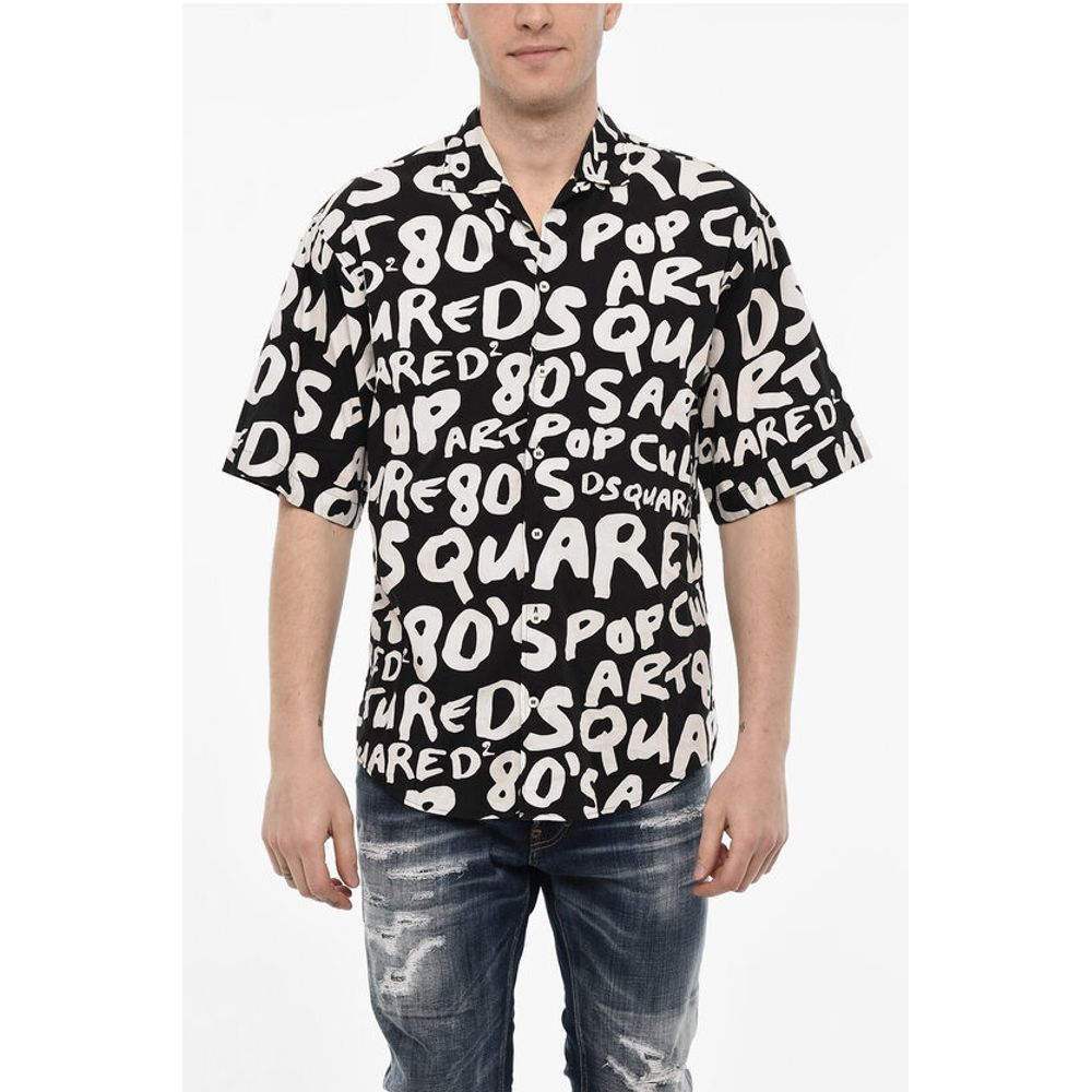 Dsquared² All-Over Logo Cotton Shirt