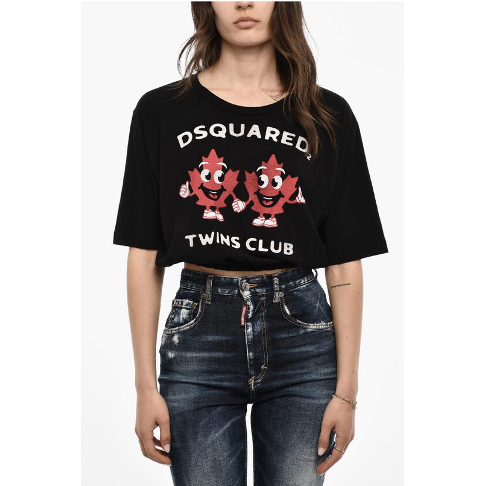 Dsquared² Cropped Crew-neck T-shirt