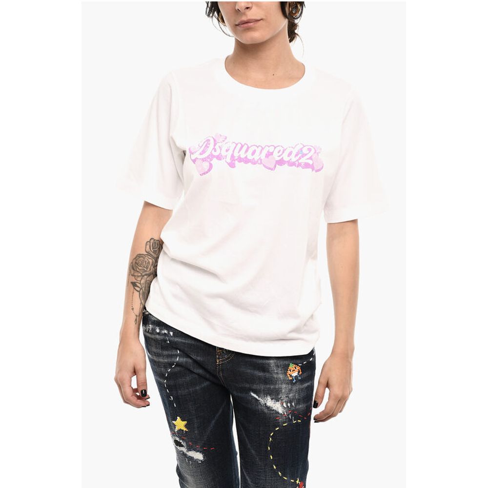 Dsquared² Cotton Crew-neck T-shirt with Logo