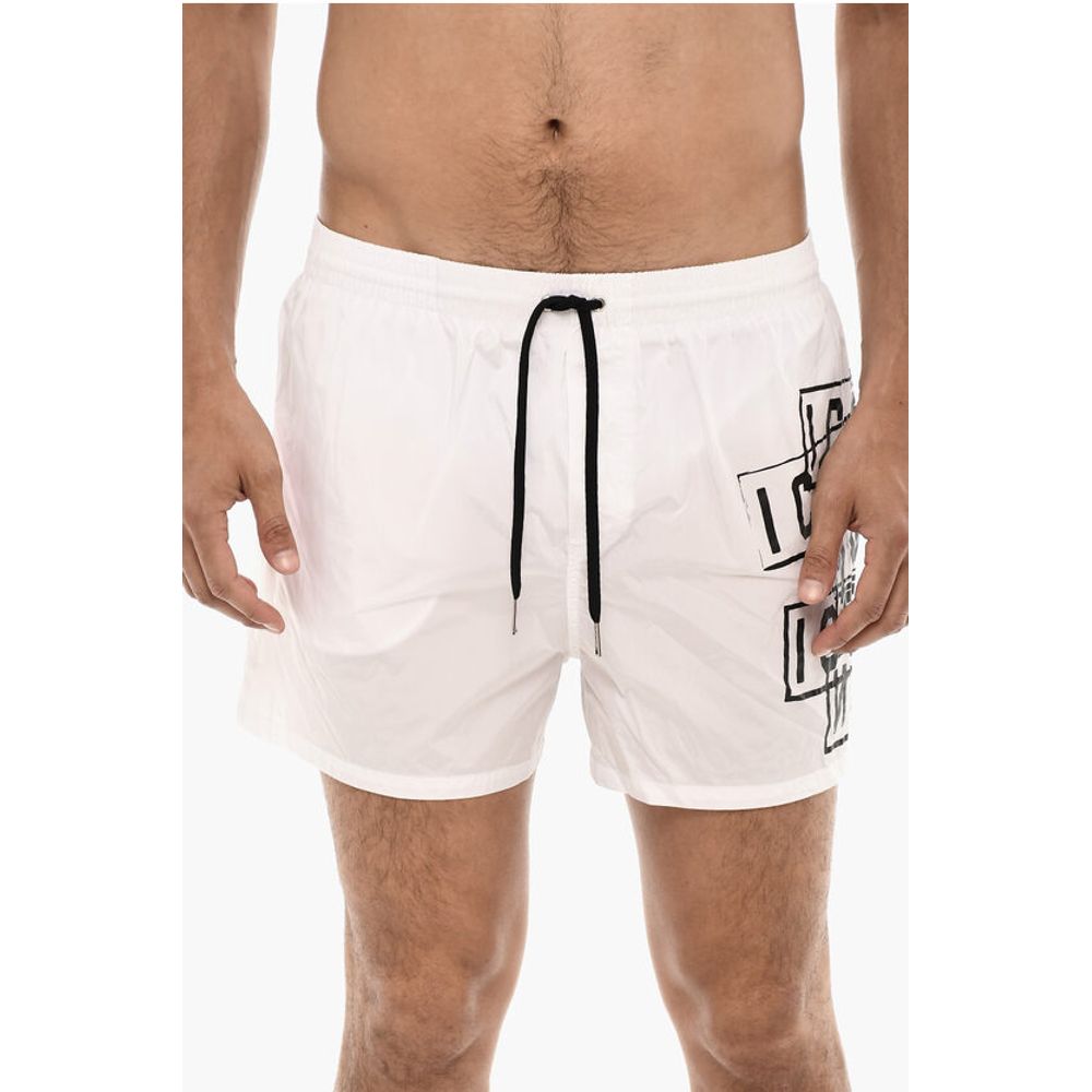 Dsquared² Logo Print MIDI Swimshorts