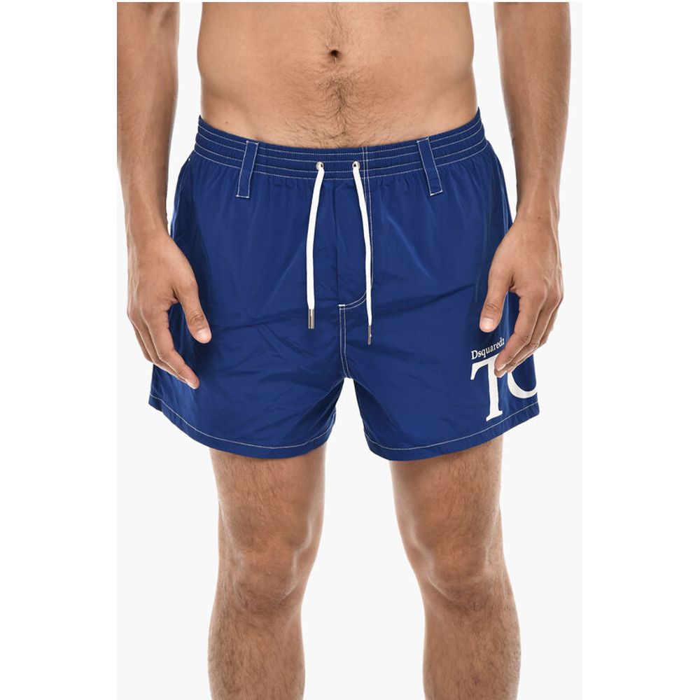 Dsquared² Logo Print MIDI Swimshorts