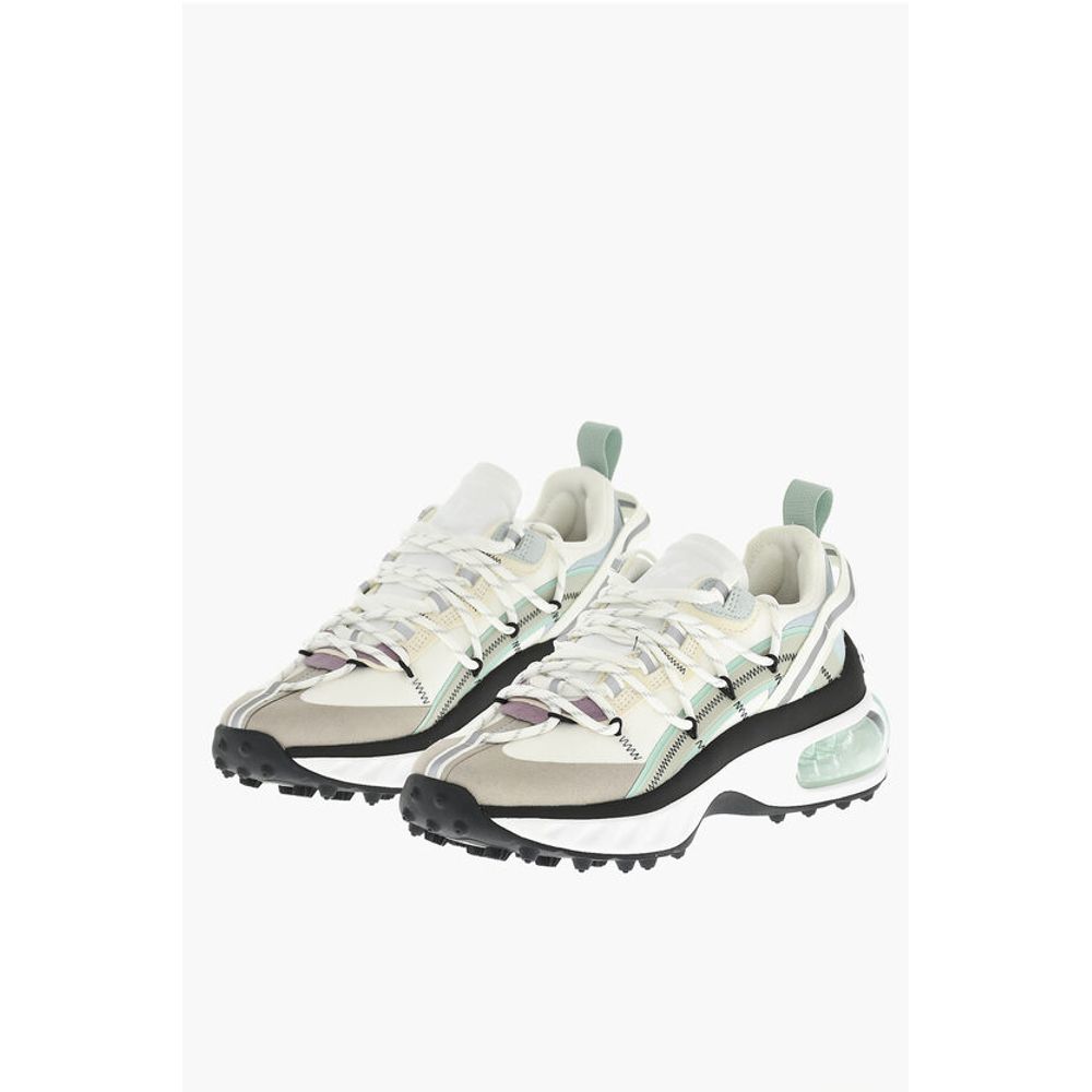 Dsquared² Canvas BUBBLE Low-Top Sneakers With Leather Details