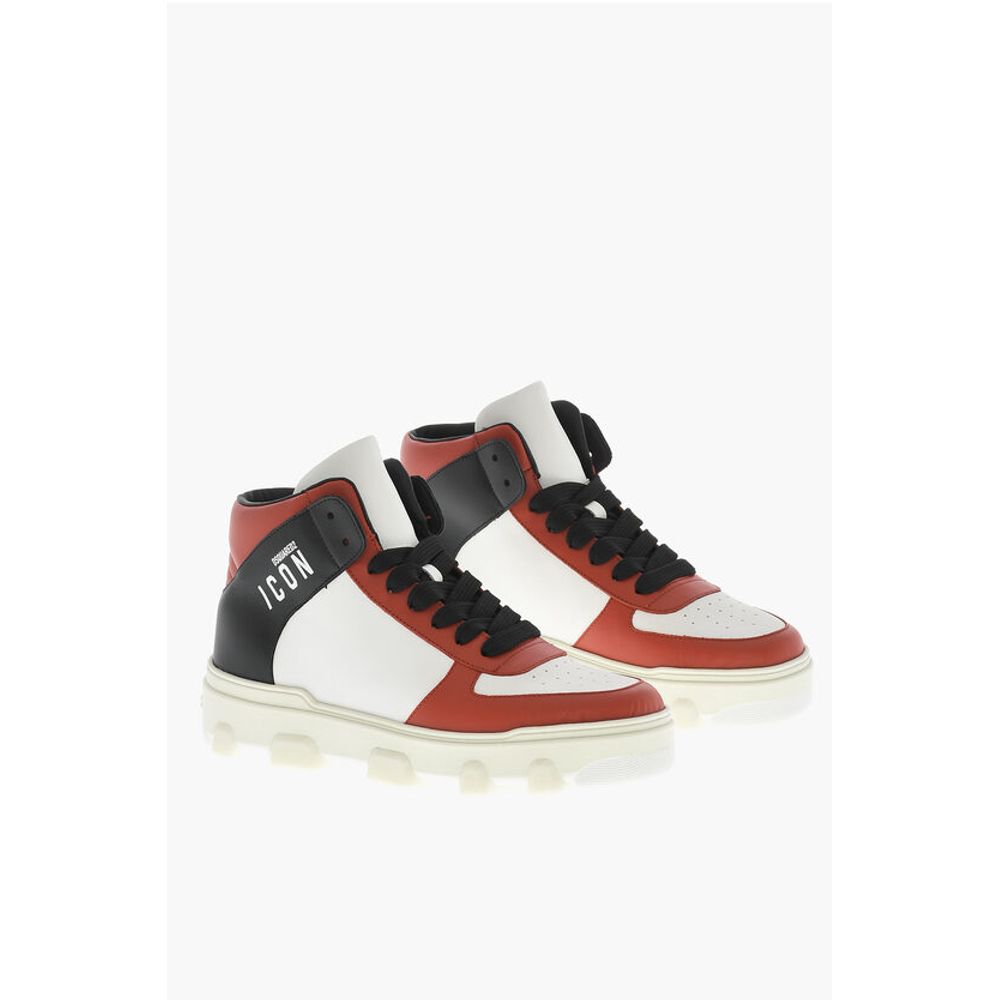 Dsquared² Leather BASKET High-Top Sneakers
