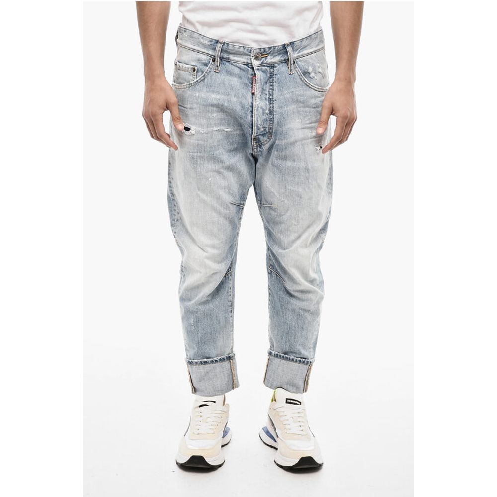 Dsquared² Distressed Effect Baggy Jeans 17 cm