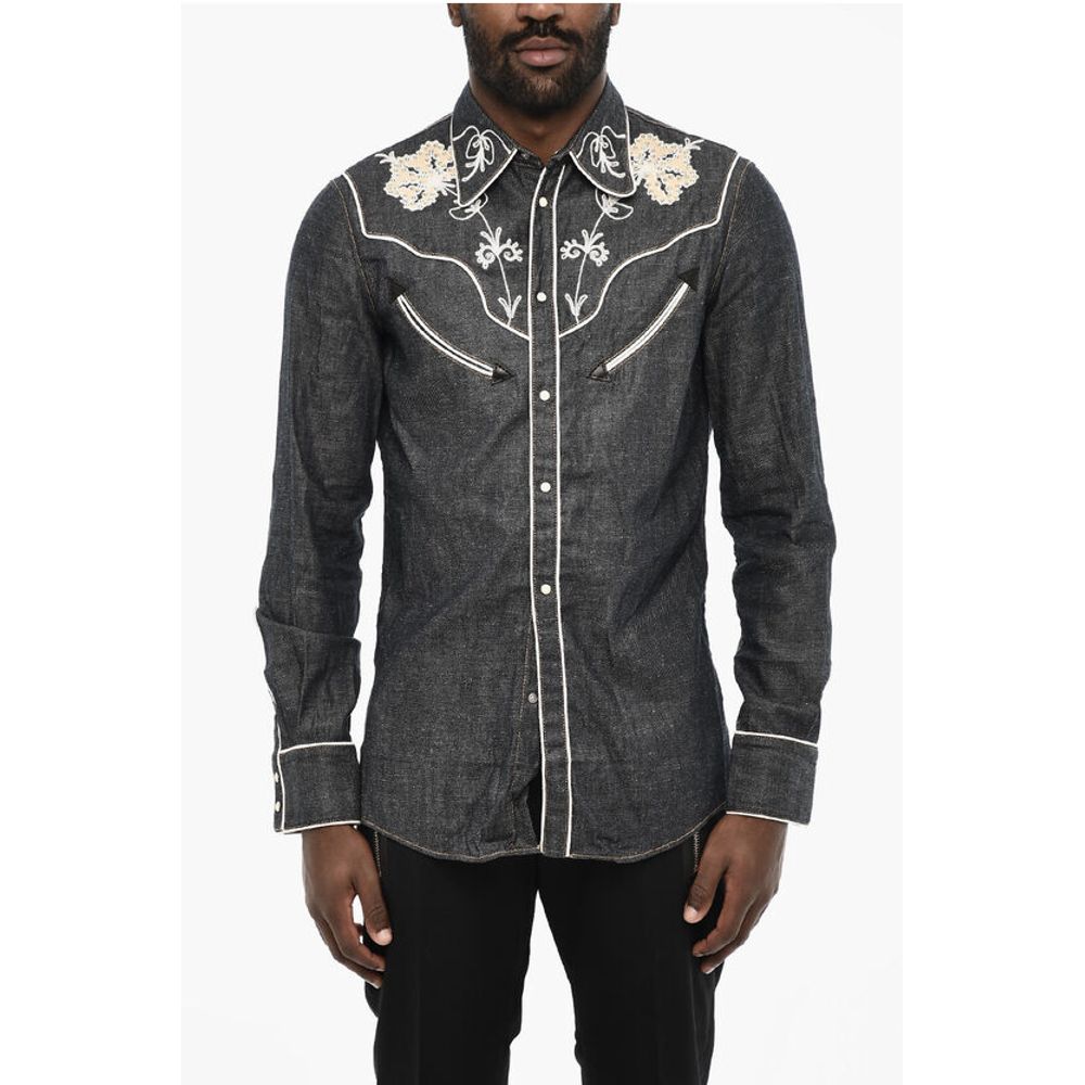 Dsquared² Rhinestone Denim Shirt