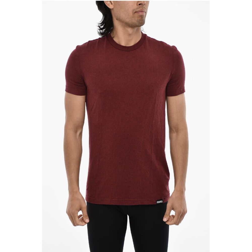 Dsquared² Solid Color Underwear Crew-neck T-shirt