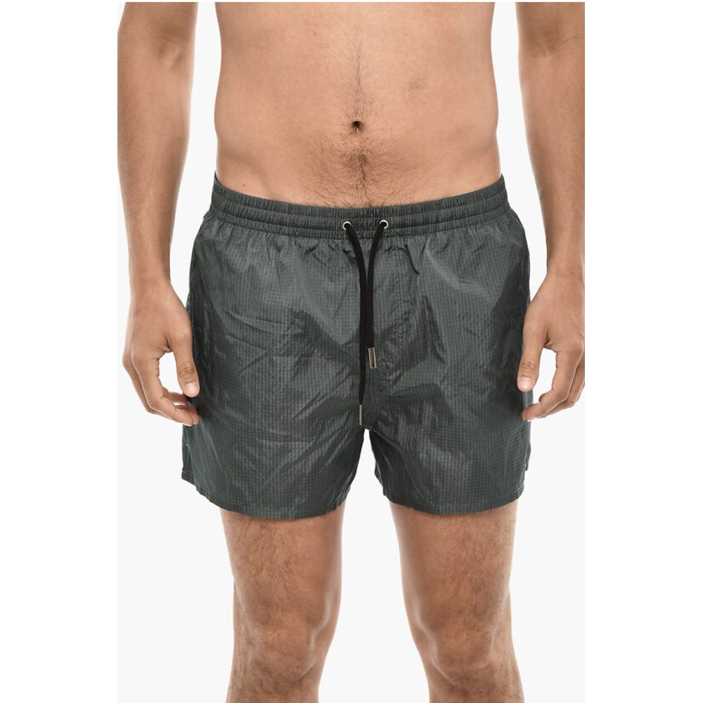 Dsquared² Logo Print MIDI Boxer Swimsuit