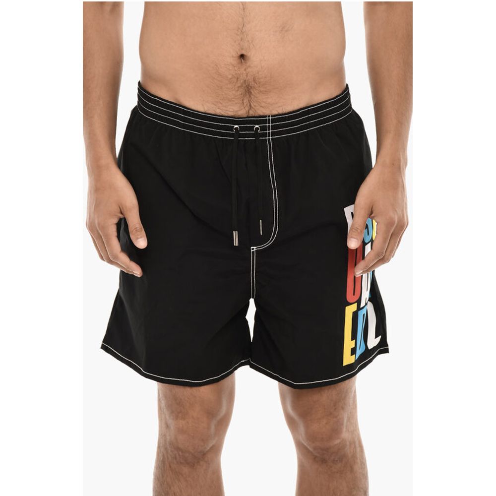 Dsquared² Swim Short with Multicolor Printed Logo