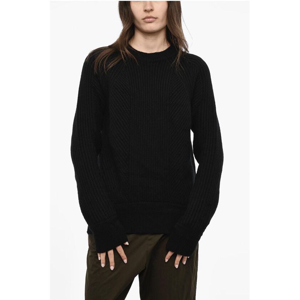 Dsquared² Oversize Fit Virgin Wool Crew-neck Sweater