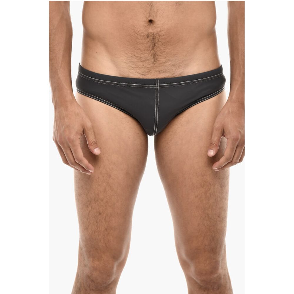 Dsquared² Slip Swuimsuit With Contrasting Seams