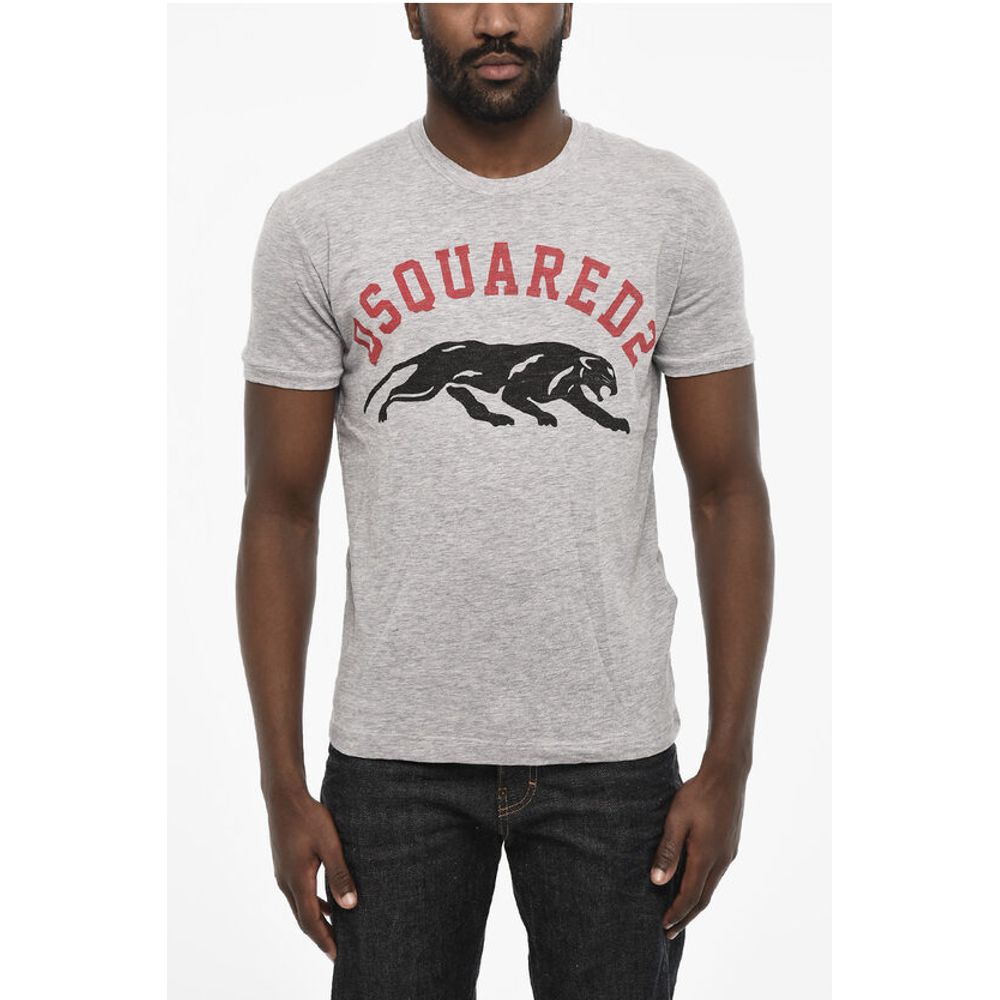 Dsquared² Cotton Crew-neck T-shirt with Frontal Print