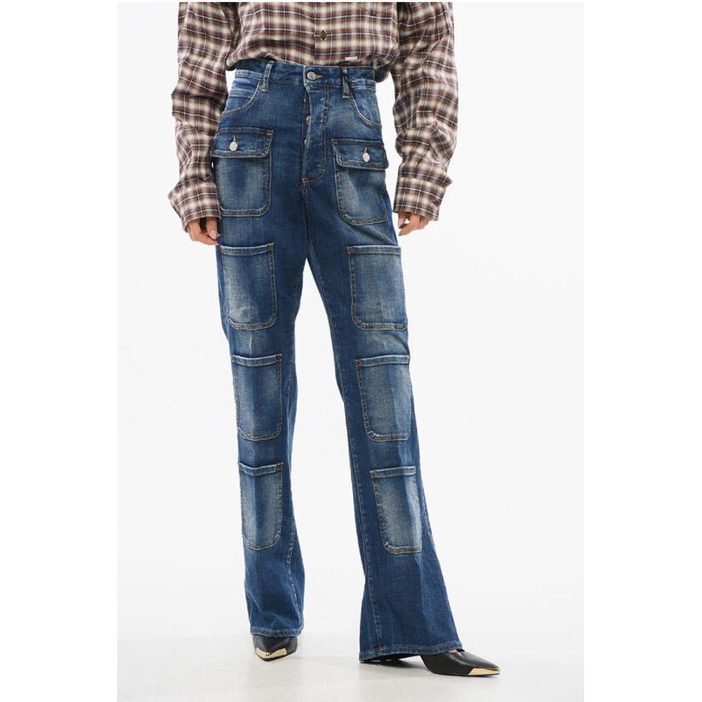 Dsquared² High-waisted Cargo Denims 24cm