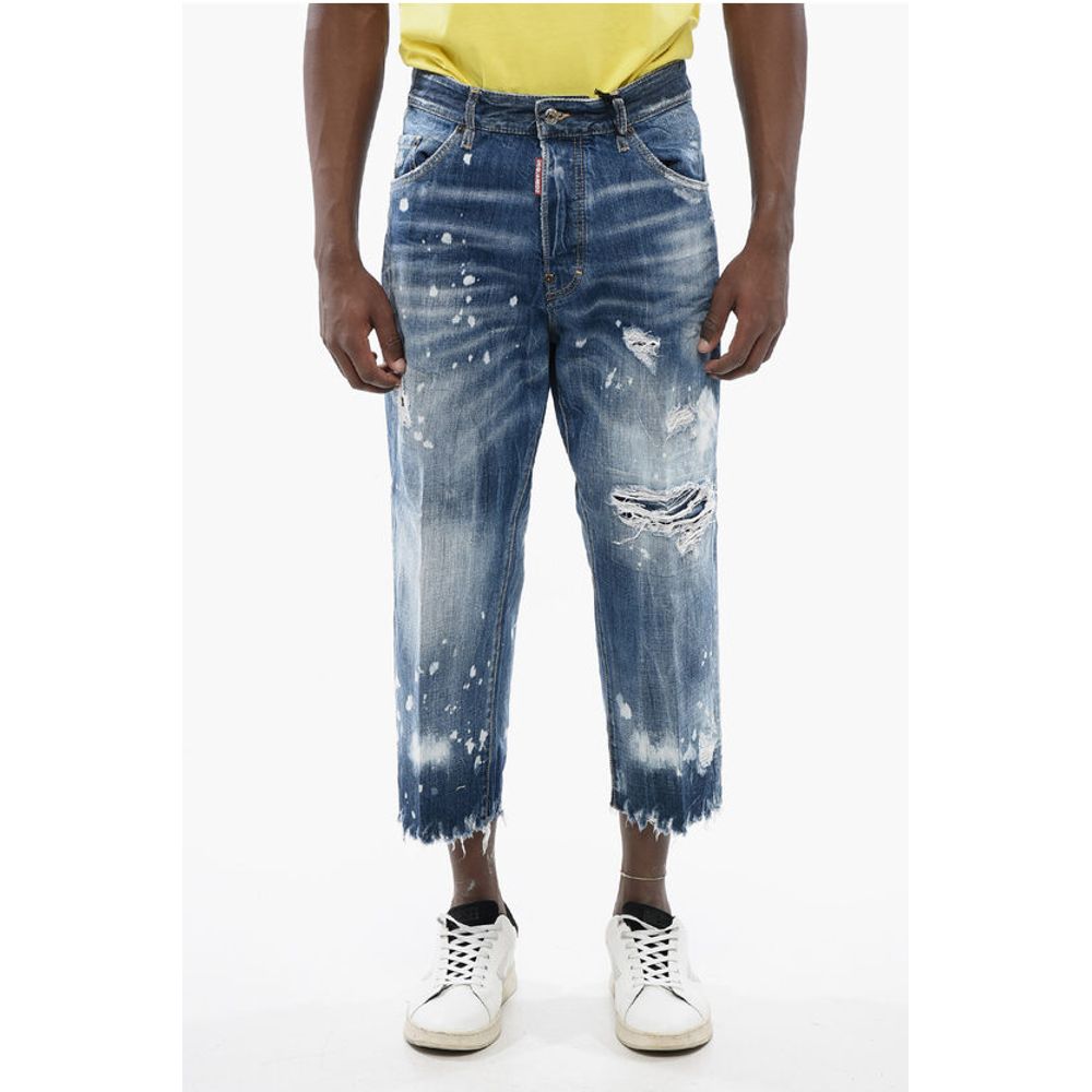 Dsquared² Distressed BOSTON Denims with Light Wash