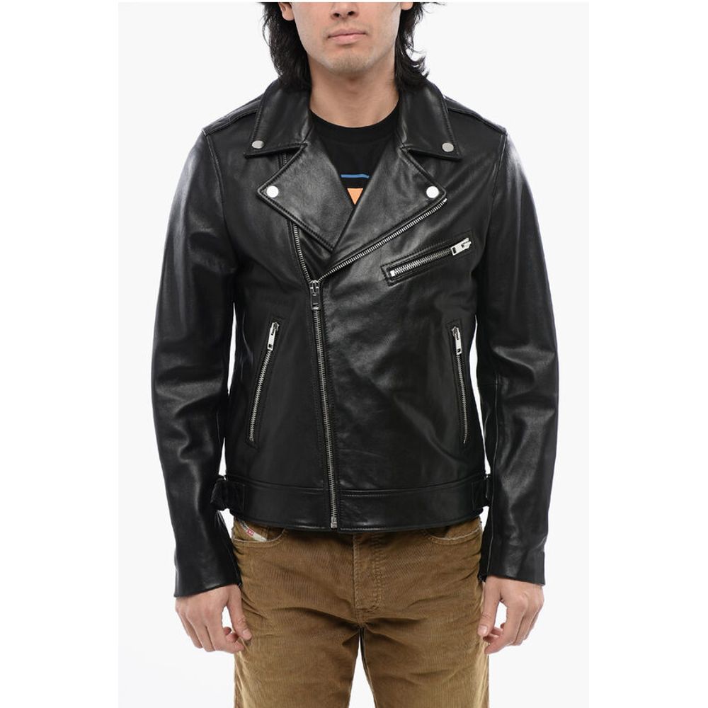 Diesel Leather L-GARRETT-R Biker Jacket