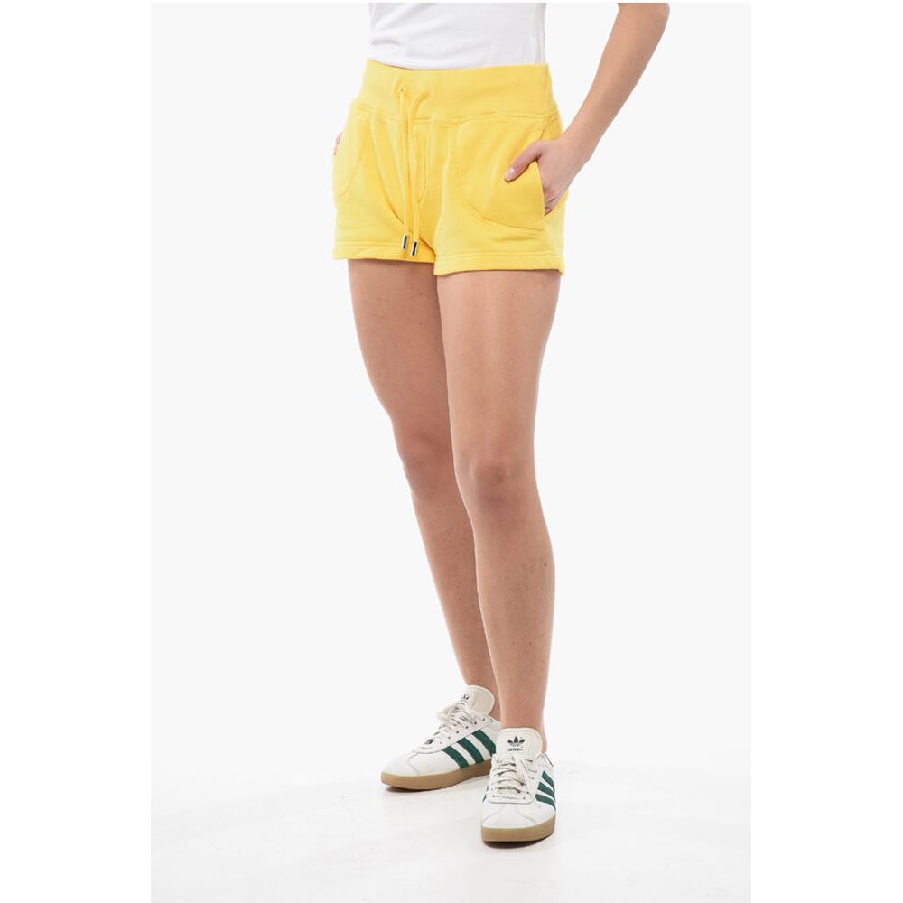 Dsquared² Brushed Cotton Shorts with Logo Patch
