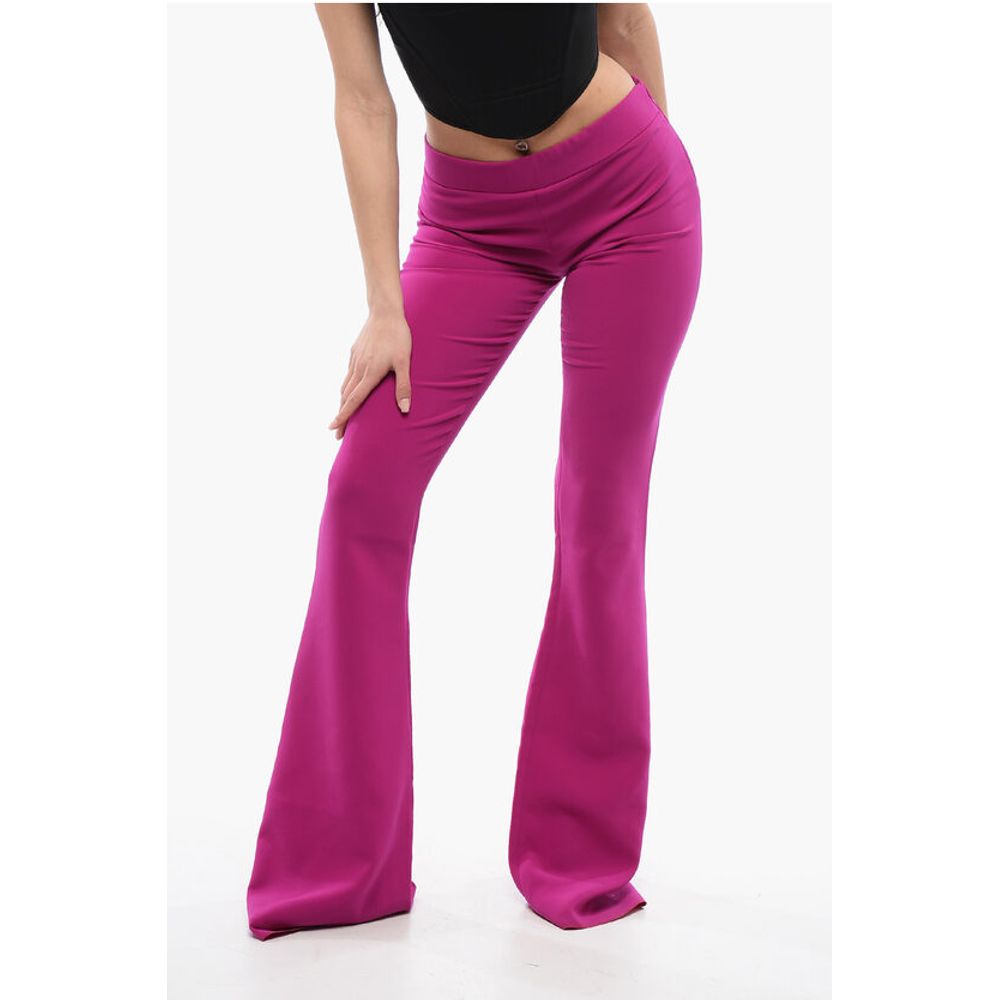 Dsquared² High-waisted Flared Fit Pants with Side Zip